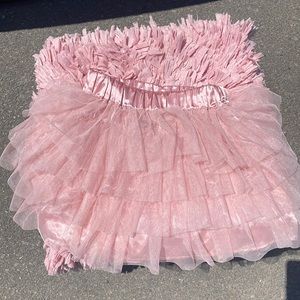 Beautiful soft pink ruffled skirt